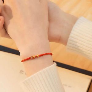 Bracelets de charme Mode réglable chanceux Koi poisson en forme de bracelet tressé pour ami chinois rouge chaîne femmes couple