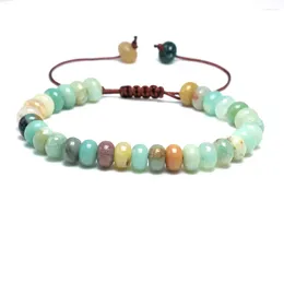 Bedelarmbanden mode kralen armband voor vrouwen natuursteen Amazonite abacus chakra meditatie yoga mannen sieraden mujer pulsera