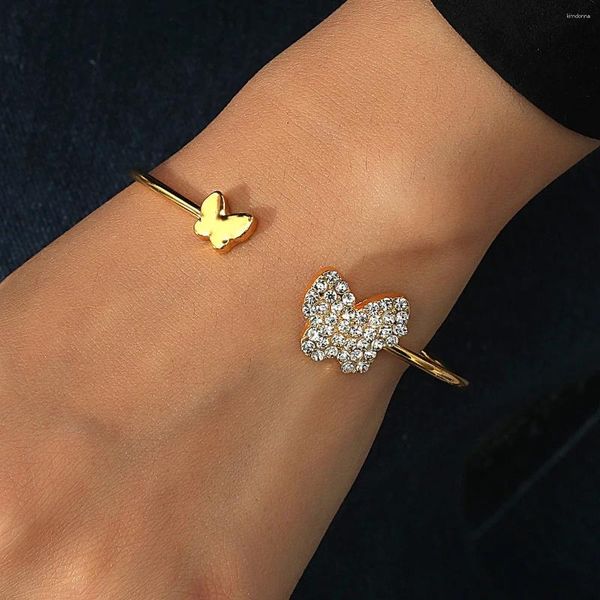 Bracelets de charme Mode Papillon Bracelet Pour Femmes Strass Mignon Style Coréen Animal Insecte Copines Cadeaux