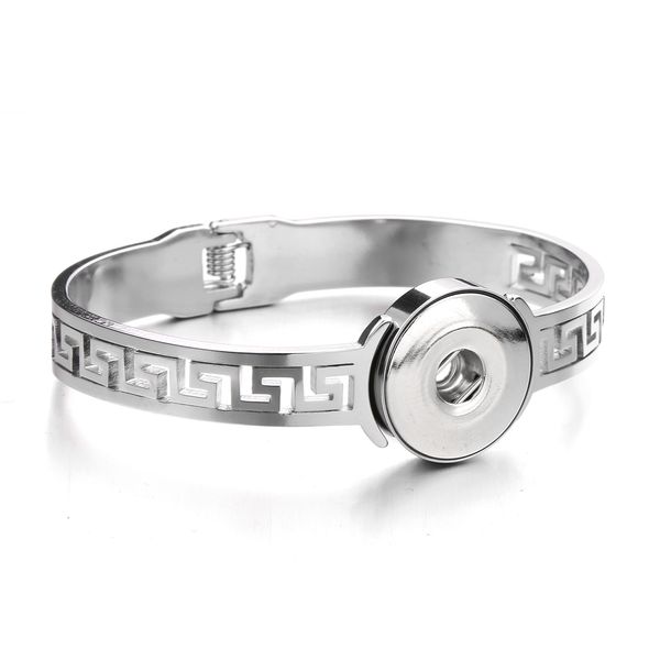 Bracelets de charme Designer de mode pour bricolage 18 mmcharm Simple Beauty Metal Snap bracelet bracelet fit 18 mm Boutons bijoux en gros sg0026 otmdt