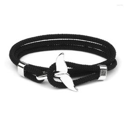 Bedelarmbanden mode dolfijn vissen staart handgemaakt touw nautisch zeilen brazalet voor vrouwen mannen surf strand sieraden fawn22282k