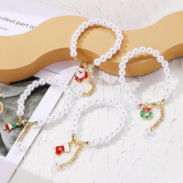 Charm Bilezikler Moda Avrupa Ve Amerikan Noel Bilezik Aksesuarları Toptan Kristal Boncuk Bayan Seti