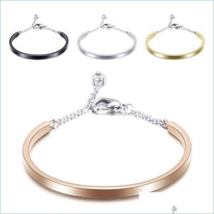 Bracelets de charme Mode Premier Bijoux Heart Lock Titanium Acier Femme Bracelet En Gros Et Au Détail 3672 Q2 Drop Livraison 2021 Bracel Dhxyk