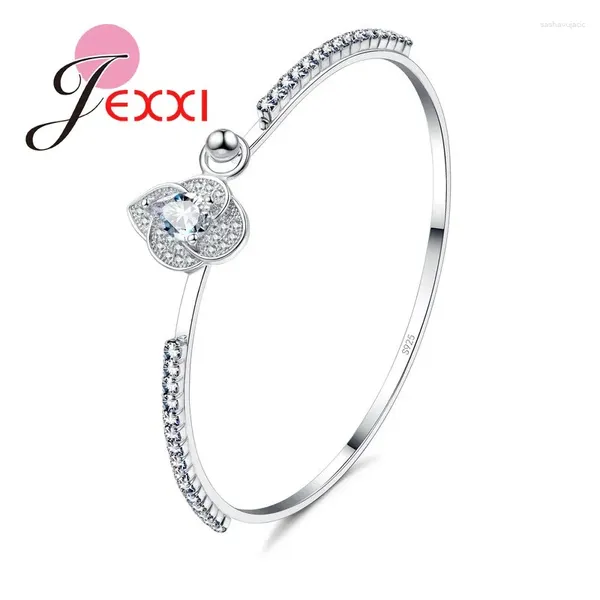 Bracelets porte-bonheur bijoux de mode marque Bracelet 925 en argent Sterling SilverCubic Zircon bracelets cadeau de mariage fête en gros