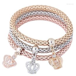 Charmarmbanden mode -sieraden in Europa en de Verenigde Staten vijf puntige ster tricolor maïsketen meerlagige armband