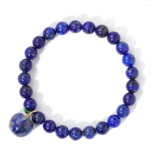 Bracelets de charme lapis lapis lazuli Bracelet en pierre naturel Tiger Eye Rhodonites Plem