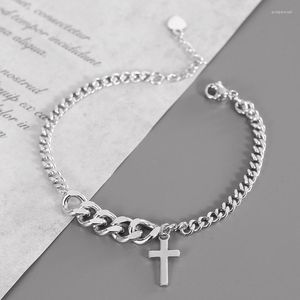 Charm Armbanden Mode Link Chain Cross Armband Voor Vrouwen Mooie Elegante Partij Sieraden Gift Pulseras E235