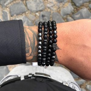 Bedelarmbanden mode luxe armband mannen natuursteen handgemaakte kralen armbanden voor pulseira masculina feminina