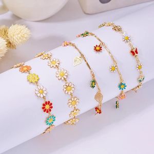 Bedelarmbanden mode zoete maisy bloem armband persoonlijkheid minimalistische esthetische bloemen voor vrouwen bruiloftsfeestje sieraden cadeau