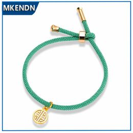 Bedelarmbanden mode trendy paren vriend aantrekken vrouwen heren armband milan thread touw Chinees verzamel rijkdom juwelsecharm