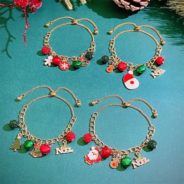 Bracelets de charme Fashion Unique rouge vert cloche