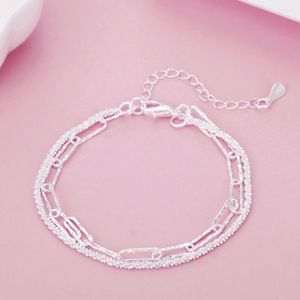 Charmearmbanden Fijne Leuke Luxe 925 Zilveren Ketting Voor Vrouwen Feest Bruiloft Verlovingssieraden Geschenken 20cm Mooi