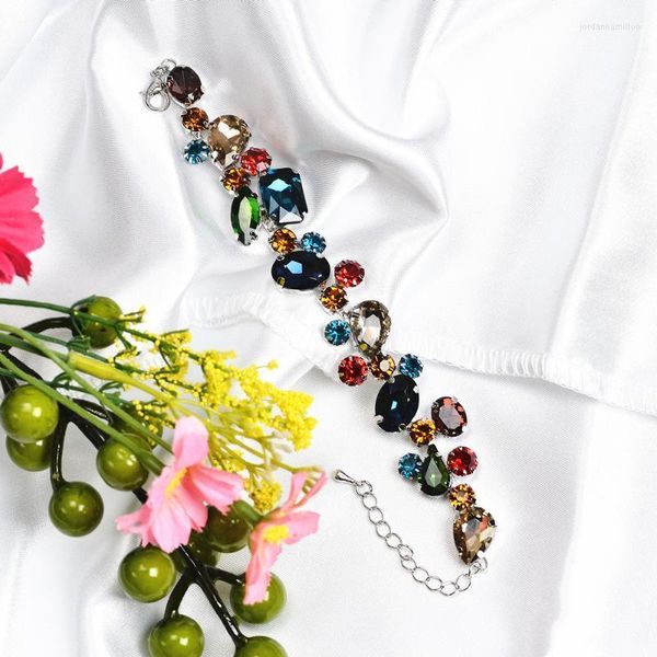 Bracelets de charme pour femmes bracelet de pierre précieuse colorée