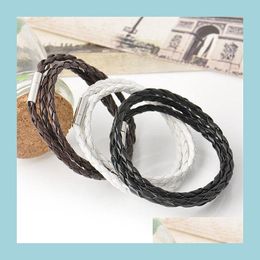 Bedelarmbanden Buitenlandse handel Mannen Touw Twist Armband Zowel als vrouwen kunnen lederen Infinity Drop Delivery-sieraden dragen Dhggw