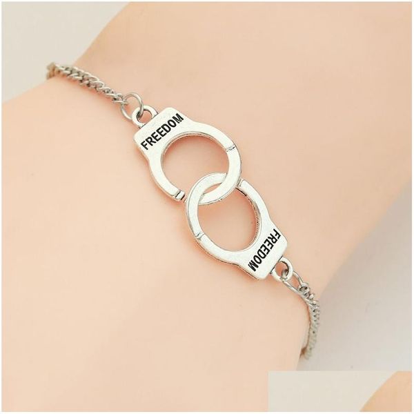 Charm Bracelets France Famous Brand Jewelry Aleación Esposas Pulsera Para Mujeres Hombres Venta al por mayor Sier Golden Couple Drop Delivery Dhgxl