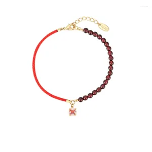 Bracelets de charme Fuqi Year Series Bracelet de corde rouge épissé Benmingnian du concepteur pour le cadeau des femmes