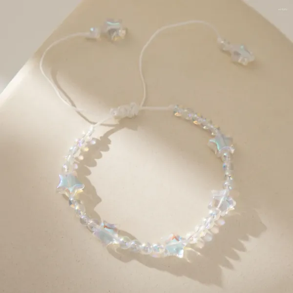 Bracelets de charme cadeaux créatifs cristal pierre étoile pour les femmes mode conception simple dames poignet accessoires bijoux bracelet