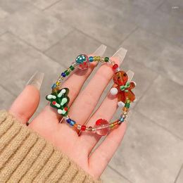 Bracelets de charme Bracelet original en pain d'épice avec une jolie chaîne de perles pour les cadeaux de Noël