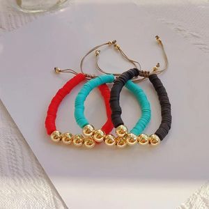 Bracelets de charme Go2boho Heishi Perles Beacelet pour femmes en bijoux Pulseras Femme Polymère Argile Perlée Amitié Été Plage Soleil