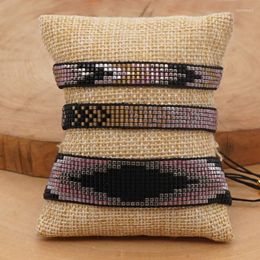 Bedelarmbanden GO2BOHO Mexicaanse Miyuki 2022 Vintage Handwoven vrienden Unieke sieraden Beadwork sieraden pijlpatroon armband cadeaubon lar