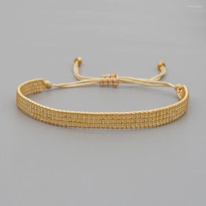 Pulseras con dijes Go2boho Miyuki, pulsera para Mujer, joyería de Moda hecha a mano, Pulseras ajustables tejidas para Mujer, joyería mexicana de Moda