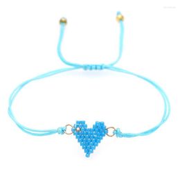 Bedelarmbanden go2boho miyuki hart armband kleine pulseras mujer moda 2022 voor vrouwen love paren vriendschap sieraden cadeau hercharm lars22