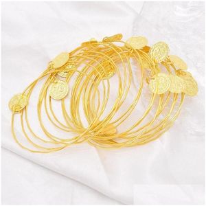 Bracelets de charme bracelet doré accessoires de ventre de danse féminin occidental