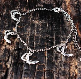 Bracelets de charme Bat punk gothique pour femmes en argent vintage couleurs d'insectes bijoux amitié bracelet accessoires en gros VGH022 VGH022