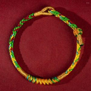 Bedelarmbanden Groene Veelkleurige String Armband Voor Mannen Vrouwen Touw Geluk En Bescherming Handgemaakte Tibetaans Gevlochten Stropdas Draad