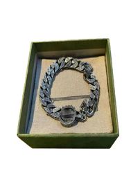 Bracelets de charme GU Lettre de bijoux de créateurs G bracelet de chaîne argentée entrelacée pour hommes et femmes couples bijoux cJewel3102536