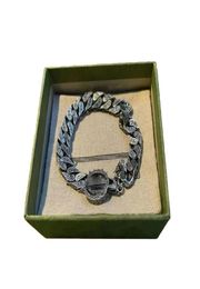 Bracelets de charme GU Bijoux de créateur G Bracelet de chaîne argentée entrelacée pour hommes et femmes couples bijoux cJewel8882427