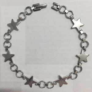 Bracelets de charme H9ED Pentagram Bracelet en acier Esthétique Harajuku Bijoux de mode