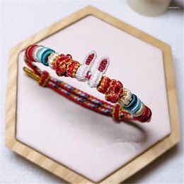 Bracelets de charme Corde à main Oreille de lapin Fini Cordon de chaîne à main en gros DIY Accessoires de poinçonnage de chaîne 2024 Cadeau