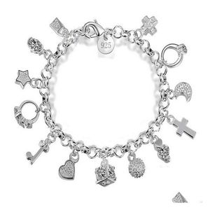 Bracelets de charme faits à la main 13 pièces pendentif chaîne bracelet pour femmes filles dame cadeau bijoux fins livraison directe de noël Otyub