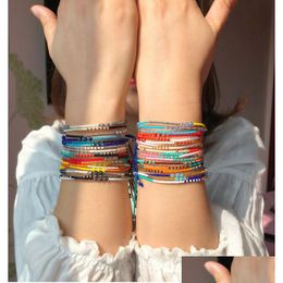 Bedelarmbanden Handgemaakte Boheemse Vriendschap Etnische Colorf Zaadkraalarmband Voor Vrouwen Strandfeest Cadeau Drop Levering Sieraden Dhhnz