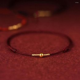 Charmearmbanden Handgemaakte armband Rode draad Lucky Bangle voor dames Heren Lovers 'Vrienden Kraal Enkelbandje Verstelbare druppel
