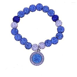 Pulseras con abalorios hechas a mano, cuentas de bola de discoteca, letras griegas elásticas, Zeta Phi Beta, brazaletes ZPB Sign Society, regalo para mujer, joyería personalizada