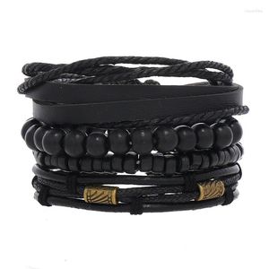 Bedelarmbanden Handgemaakte doe-het-leren armband voor heren met meerlaags geweven en universele sieraden voor dames