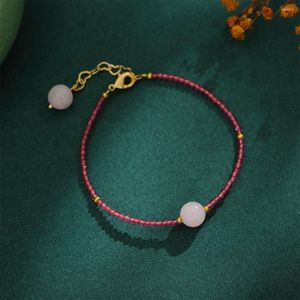 Bedelarmbanden handgemaakte natuurlijke roze lapis blauwe steenkristal streng energie genezende kraal armband voor vrouwen meisje drop schip