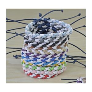 Bracelets De Charme À La Main Tissage Corde Amitié Coton Bracelet Pour Femme Hommes Cheville Bracelet Bijoux Ethniques Cadeaux B35A Drop Delivery Dhmx9