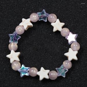 Charmarmbanden Harajuku Pentagagrams Bracelet pols -keten met Star Pendant Trendy Accessoire voor tieners dames