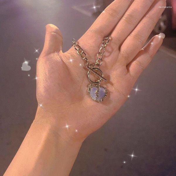 Bracelets porte-bonheur coeur élégant mignon perles Bracelet amitié verre pour filles métal bijoux cadeau femmes