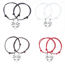 Bracelets de charme en forme d'épissage en forme d'épissage cadeau collier sœur kpop femelles bijoux couleur ramiage ami pour ami