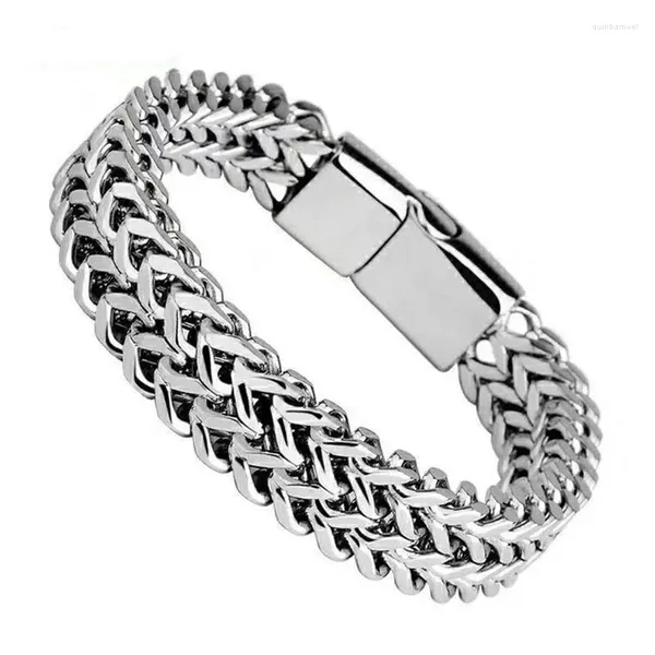 Pulseras de encanto Hiphop Rock Pulsera para hombre Brazalete Desmontable Acero inoxidable Braslet Regalos para novio Ocio Pulseira Accesorios Hombre