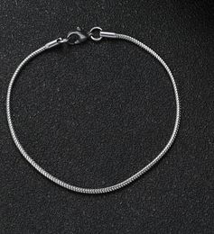 Braceletas Charm Koop Breedte 2 mm Titanium Steel Ketting Armband Mode-Sieraden Voor Mannen Vrouwen RVS Link3014888