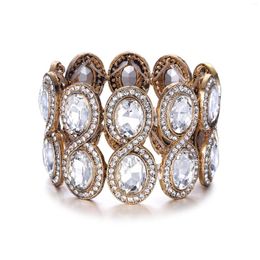 Bracelets de charme Infinity Bracelet de mariée femmes élastique Tennis Ajustable cristal Bracelet de mariage bijoux de fête Pulsera Femme Kpop