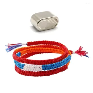 Bedelarmbanden Japanse animatie geïnspireerde armband Authentieke Kumihimo armband Handgemaakte geweven polsbandaccessoire voor anime-liefhebbers