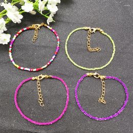 Bracelets de charme JCymong Trendy 2 mm Perles colorées pour les femmes Bohemian Mix Color Pulseras Mujer Bracelet 2024 Bijoux de mode