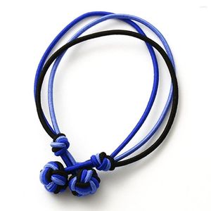 Bedelarmbanden Jelmoons S39 multicolor touwketen handgemaakte armband elastisch en gevlochten zijden knoopholkenholken