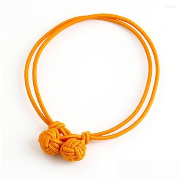 Bracelets Charm Jelmoons S4 para mujeres Cadena de cuerda amarilla Pulsera de moda elástica y gemelos de nudos de seda de alta calidad entrega de caída Dhreo
